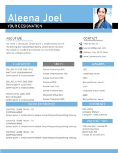 Modern Resume & Cv Template Free Download