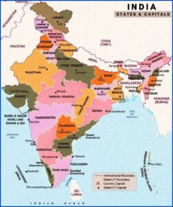 How Many States in India (India Map With States) - PDF Download