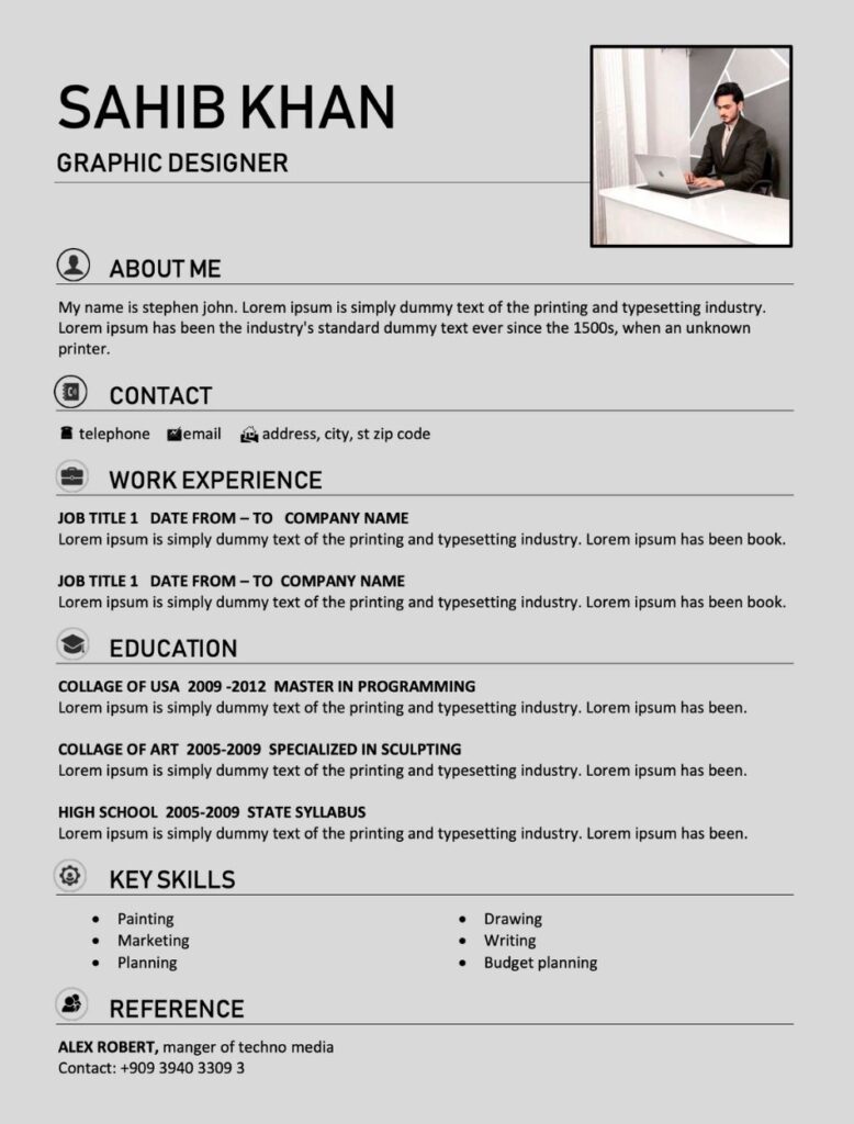 Resume Format PDF MS Word Download