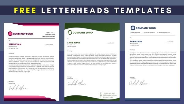 20 Free Letterhead Design Templates