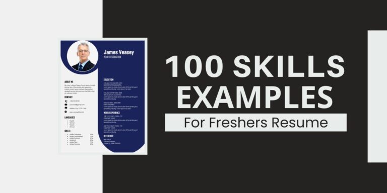 100 Skills Examples For Freshers Resume