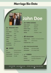 Marriage Biodata Word Format | Marriage Biodata Pdf Format