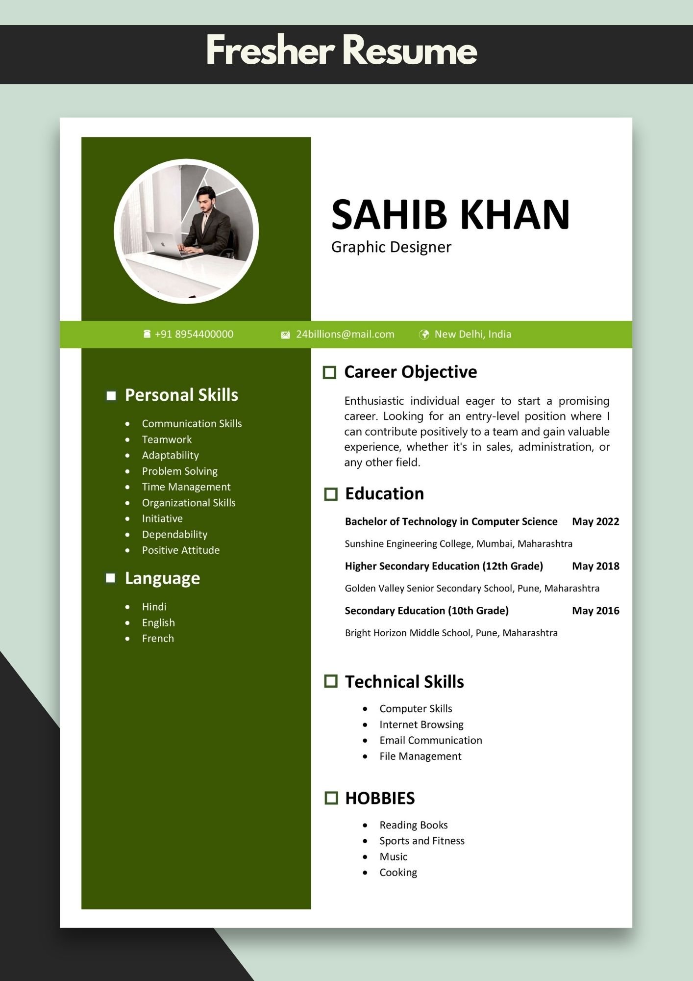 Resume Makers for Freshers | How to Write Resume for Fresher