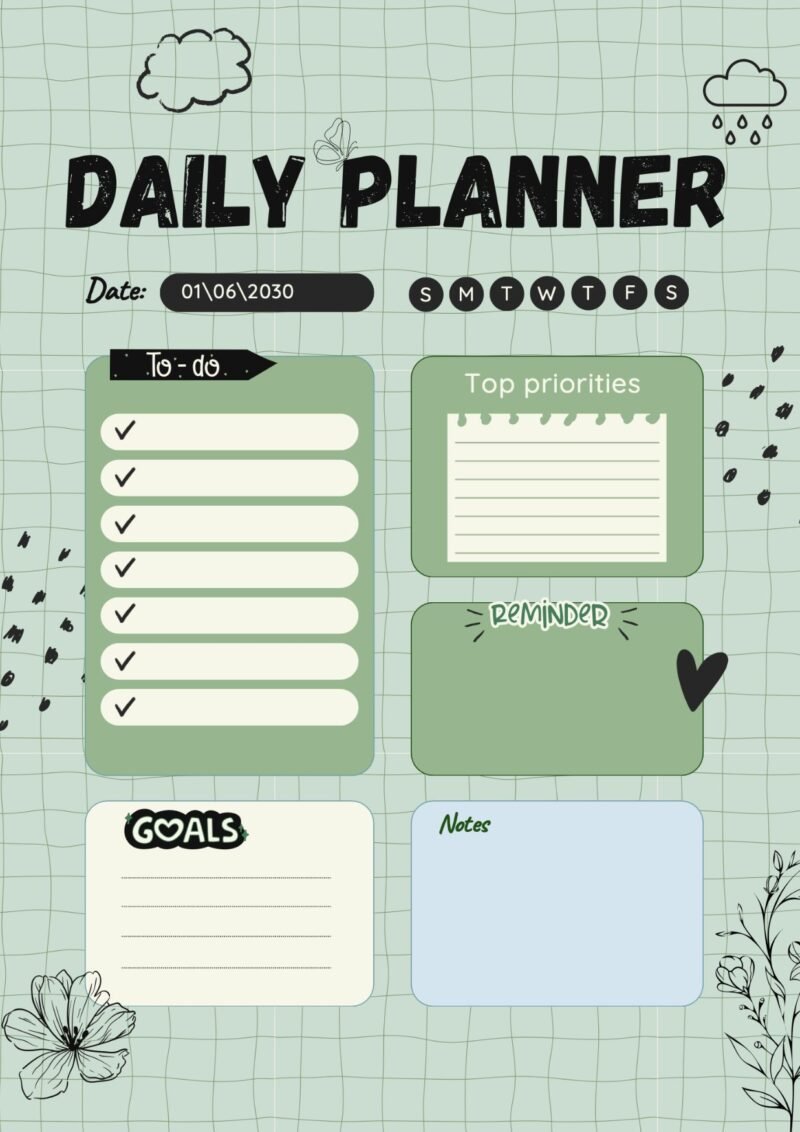 10 Best Printable Daily Planner Templates – Free PDF Download