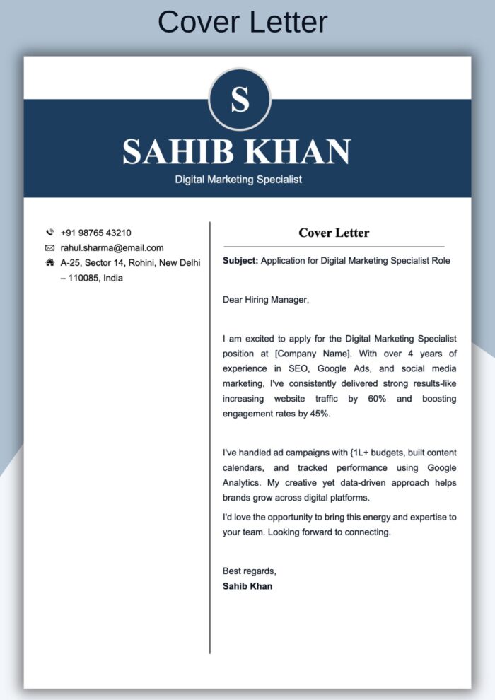 Fresher Resume Experienced Resume Editable Resume Format in Word