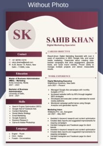 Modern Cv Template in Word - Easy to Edit Download in Ms Word