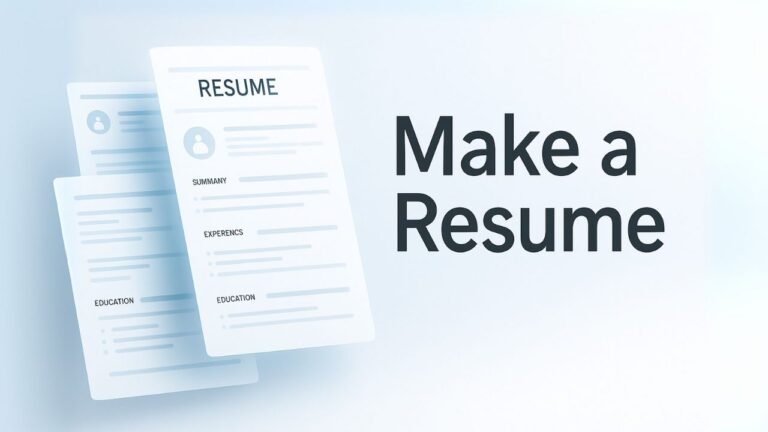 How to Make a Resume guide