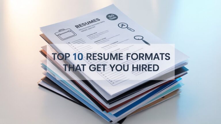 Top 10 Resume Formats That Get You Hired