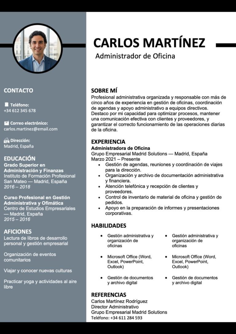 Currículum PDF o Word Plantillas de CV gratis