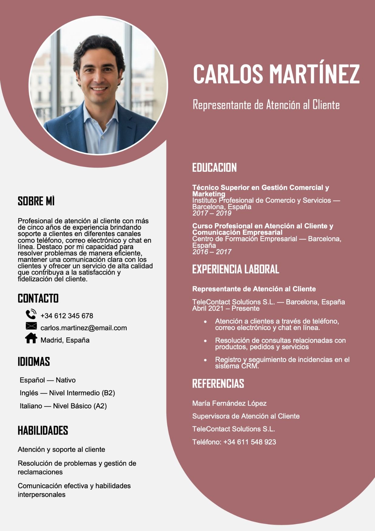 Currículum PDF o Word