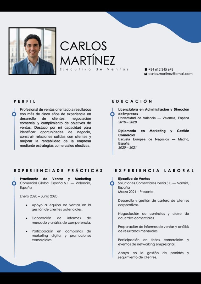 Descarga gratuita de plantillas de currículum