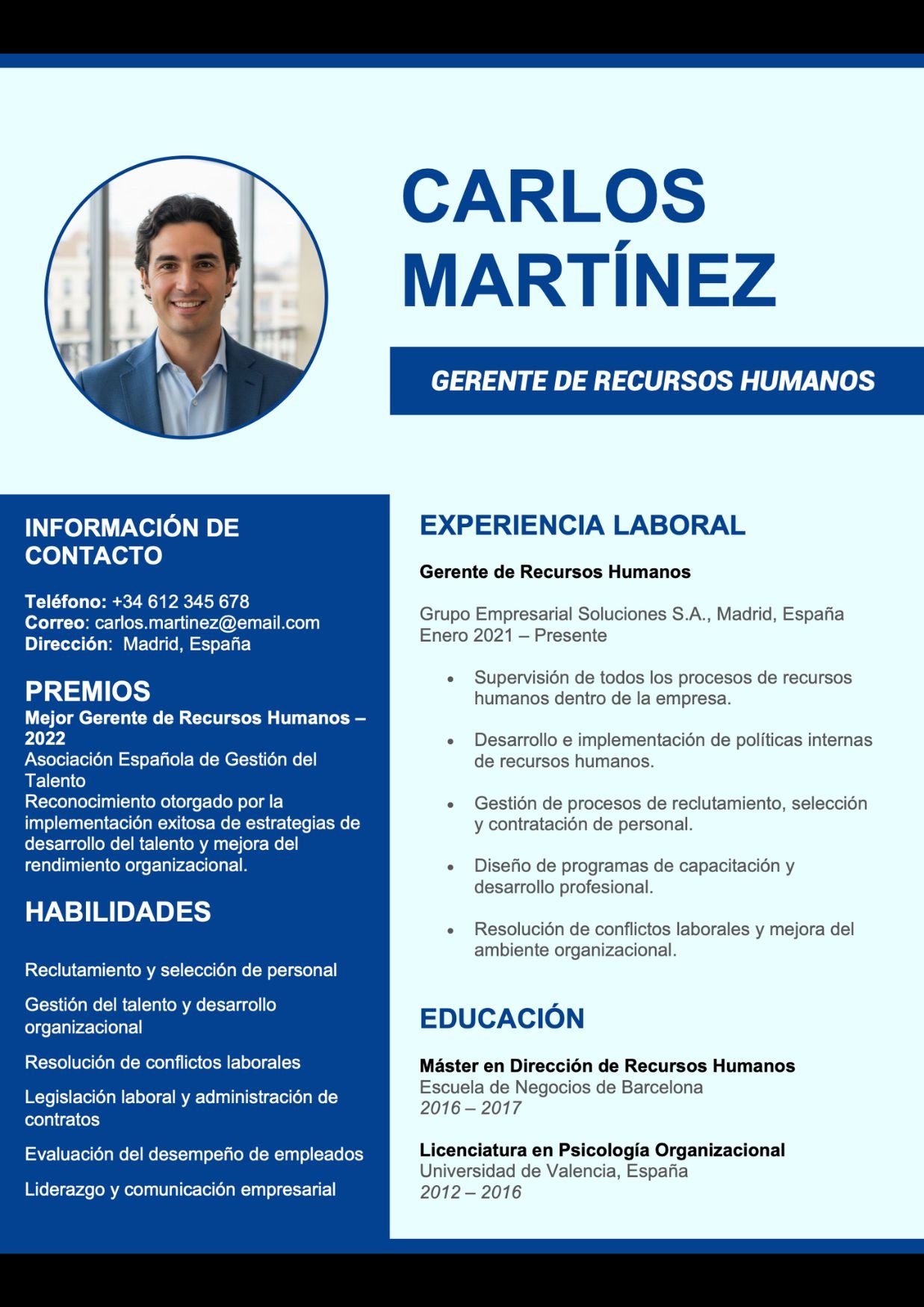 modelos de curriculum vitae