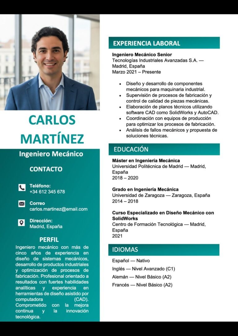 plantillas de resume