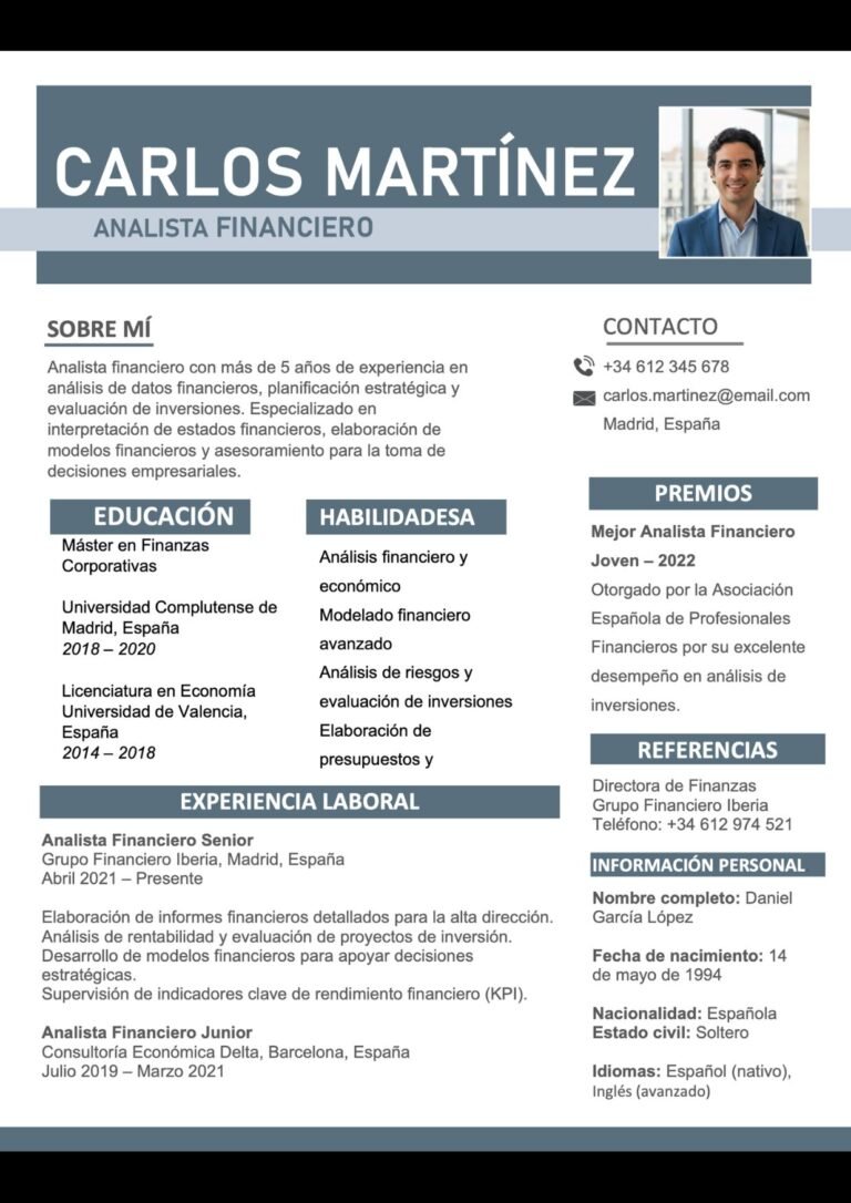 plantillas para curriculum
