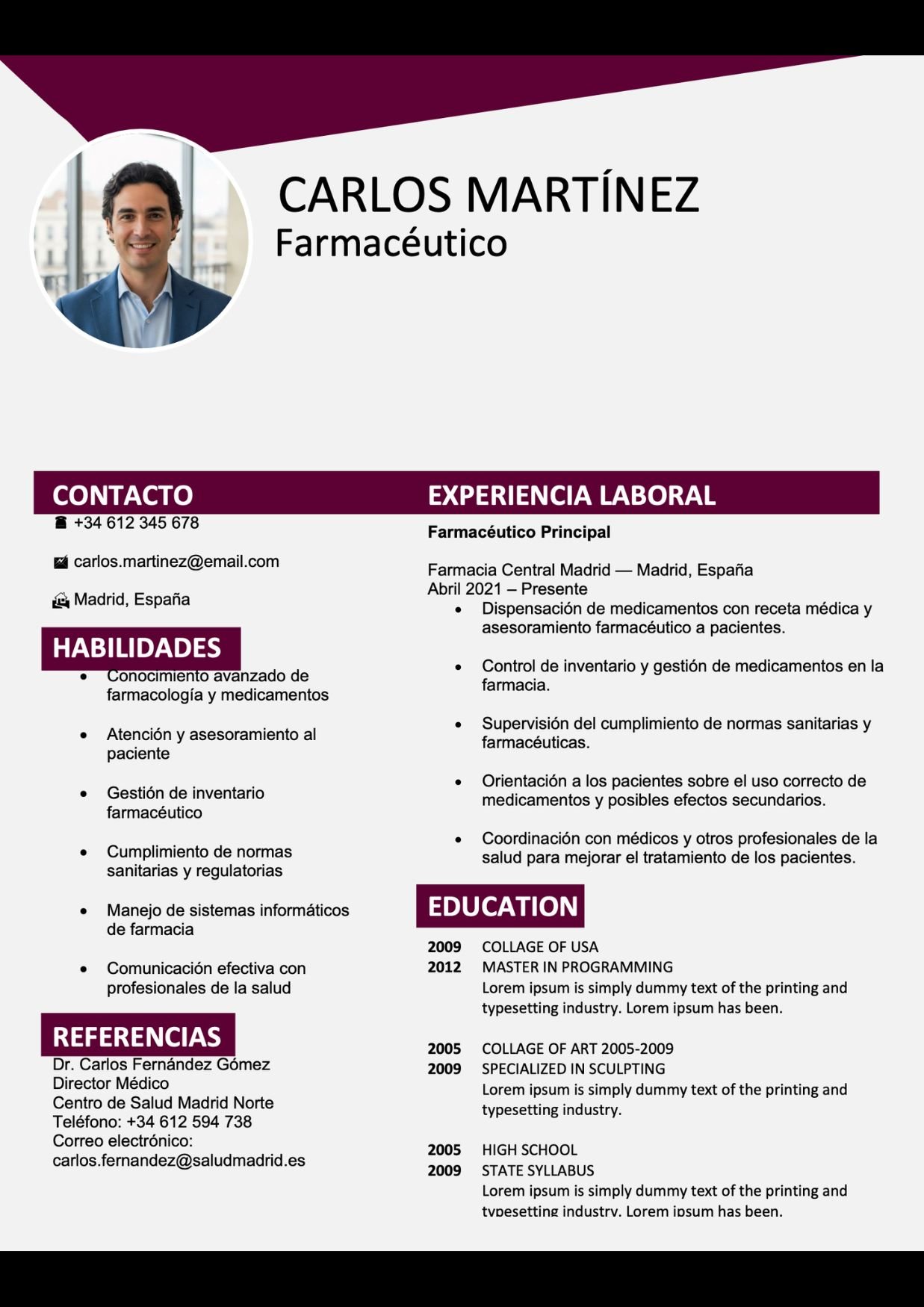 plantillas para curriculum Descargar plantillas de currículum pdf