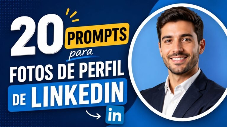 20 Prompts para Fotos de Perfil de LinkedIn