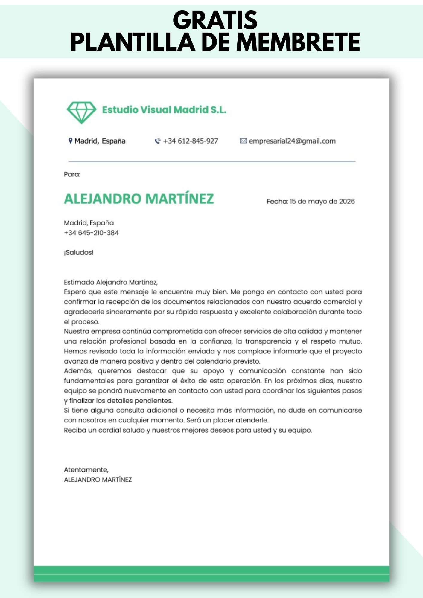 membrete corporativo