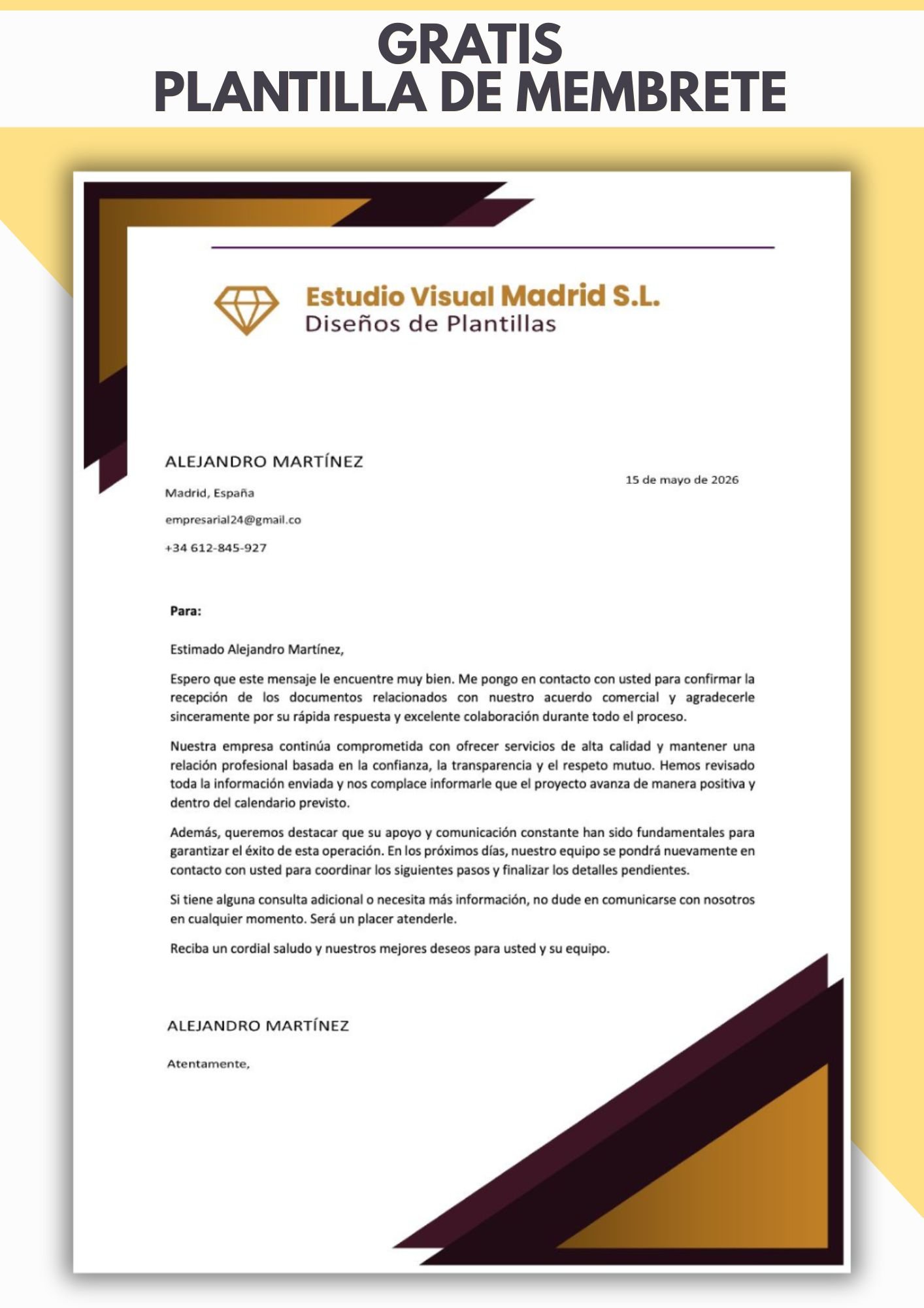membrete de empresa