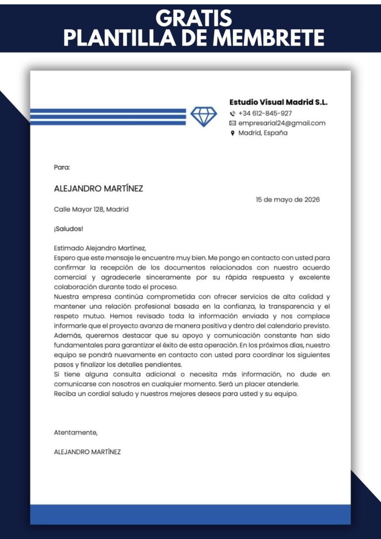 membrete para cartas