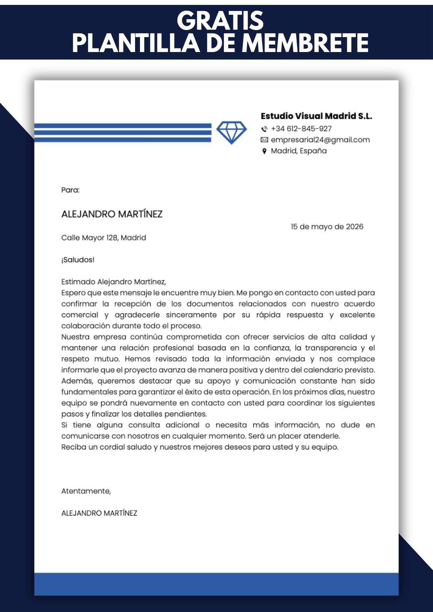 membrete para cartas