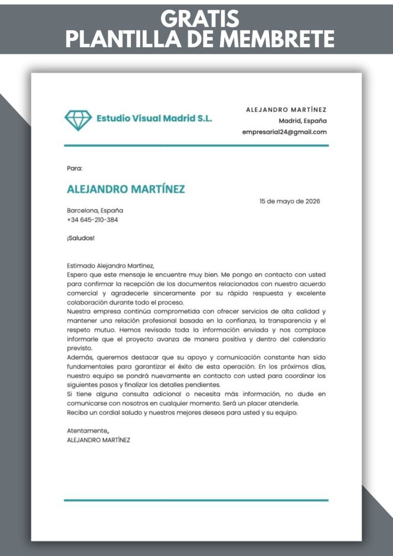 membretes para editar