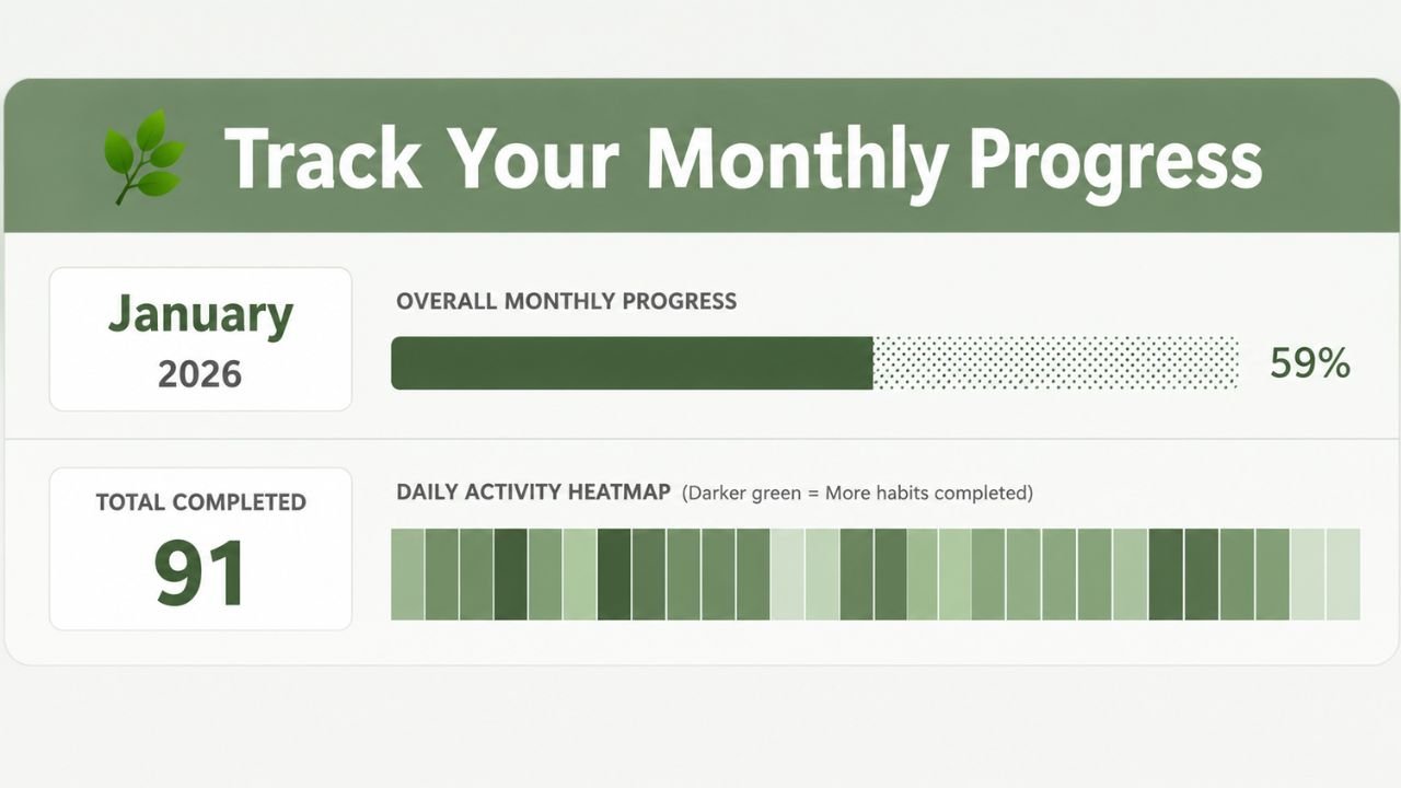 Track Your Monthly Progress