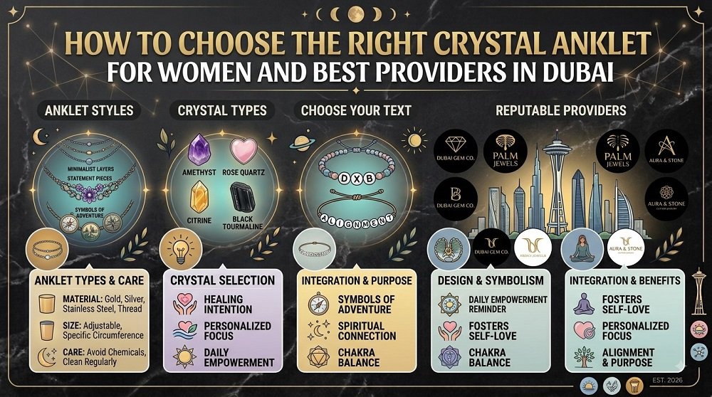 Crystal Anklet for Women in Dubai